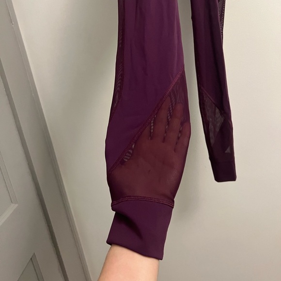 Lululemon Hot Like Agni Pant Leggings - Purple Mesh- Size 4 - Picture 4 of 11